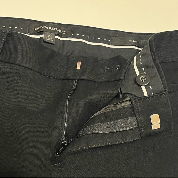 Banana Republic Sloan ankle cropped black pants, size 6 - Picture 10 of 15